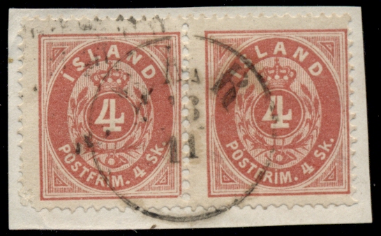 Iceland Stamps # 47,47c MLH F-VF Error Scott Value $240.00