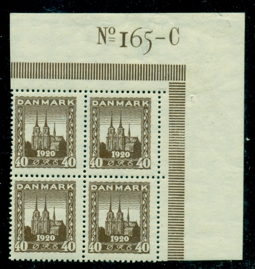 Denmark 158 40ore Cathedral Plate No Block Og Nh Ebay